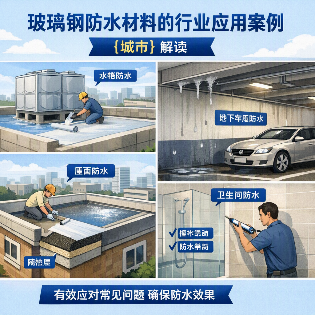 玻璃钢防水材料的行业应用案例,温州解读